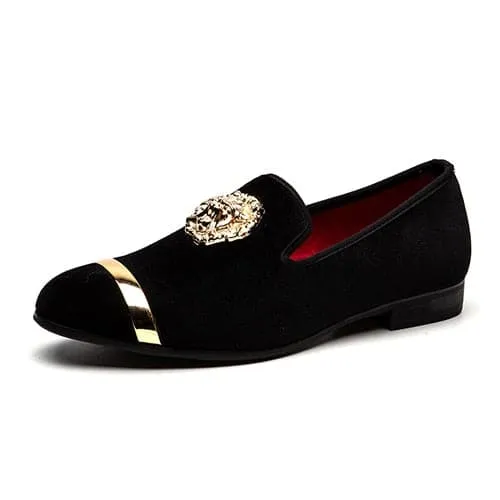 Divine Inspiration Styles Rings MEIJIANA Mens Genuine Velvet Leather White Loafers With Medallion Ring Designer Shoes