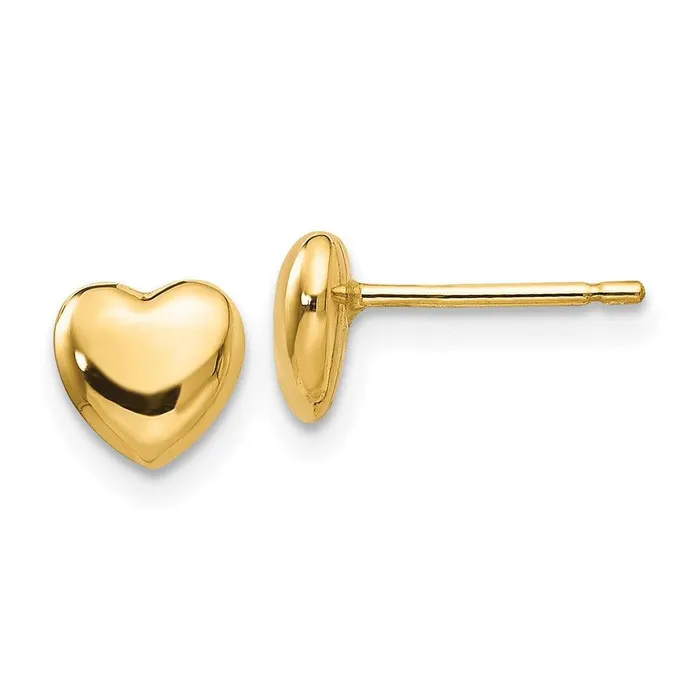 Earrings 14K Heart Ear Jewelry