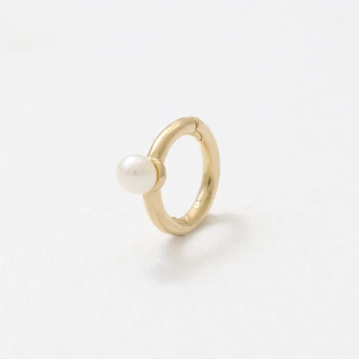 Earrings from J Shop Tiny Fresh Water Pearl Ear Hoop