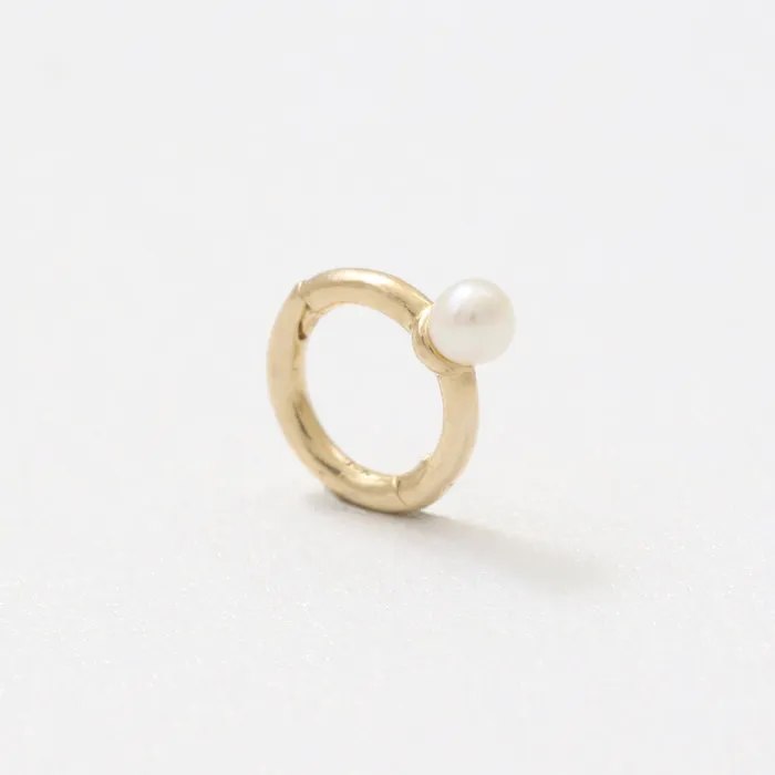 Earrings from J Shop Tiny Fresh Water Pearl Ear Hoop