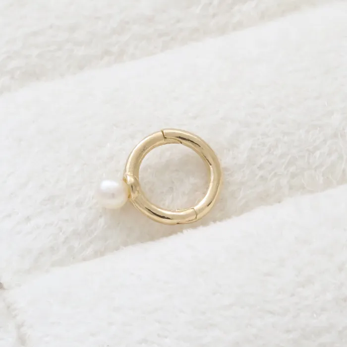 Earrings from J Shop Tiny Fresh Water Pearl Ear Hoop