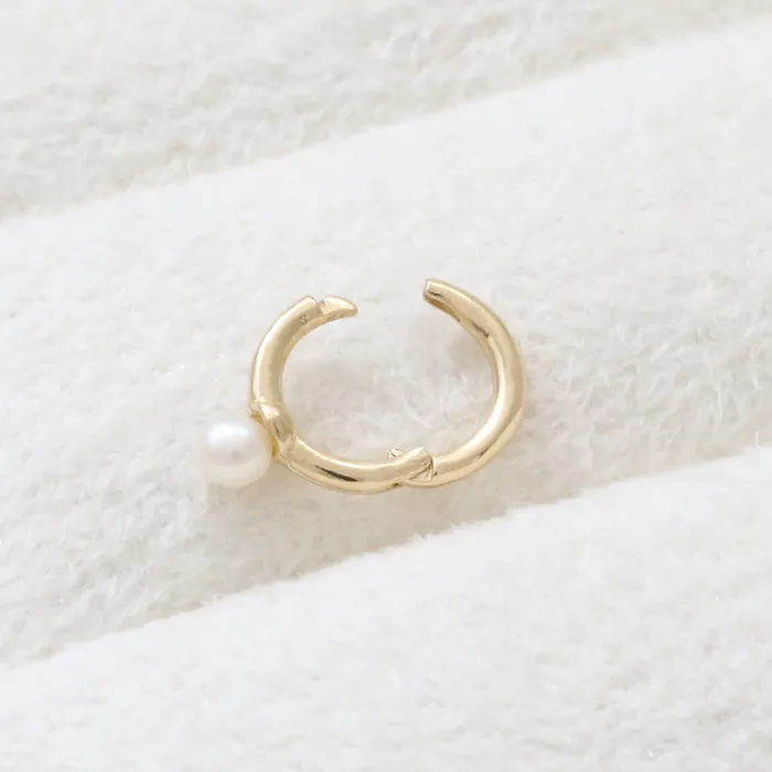 Earrings from J Shop Tiny Fresh Water Pearl Ear Hoop