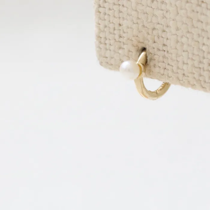 Earrings from J Shop Tiny Fresh Water Pearl Ear Hoop
