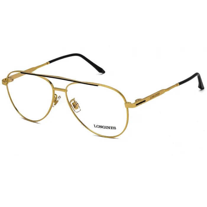 Earrings Longines Longines Mens Eyeglasses Clear Lens Shiny Deep Gold Aviator Frame LG5003H 030 Earrings Longines Longines Mens Eyeglasses Clear Lens Shiny Deep Gold Aviator Frame LG5003H 030