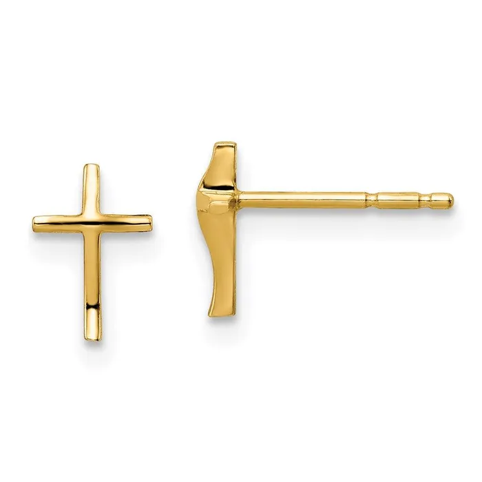 Earrings Madi K Kids 14k Cross Post Earrings Jewelry