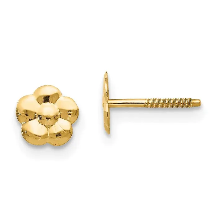 Earrings Madi K Kids 14k Flower Post Earrings Jewelry