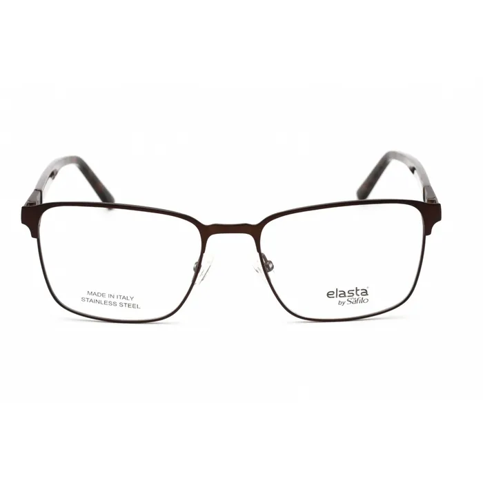 Elasta Mens Eyeglasses Matte Brown Stainless SteelAcetate Frame E 3124 04IN 00 Elasta Bracelets