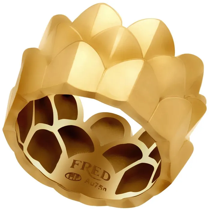 Fred of Paris Womens Ring Une Ile Dor Triple Arc Motif Size 675 4B0746054 Fred of Paris Rings