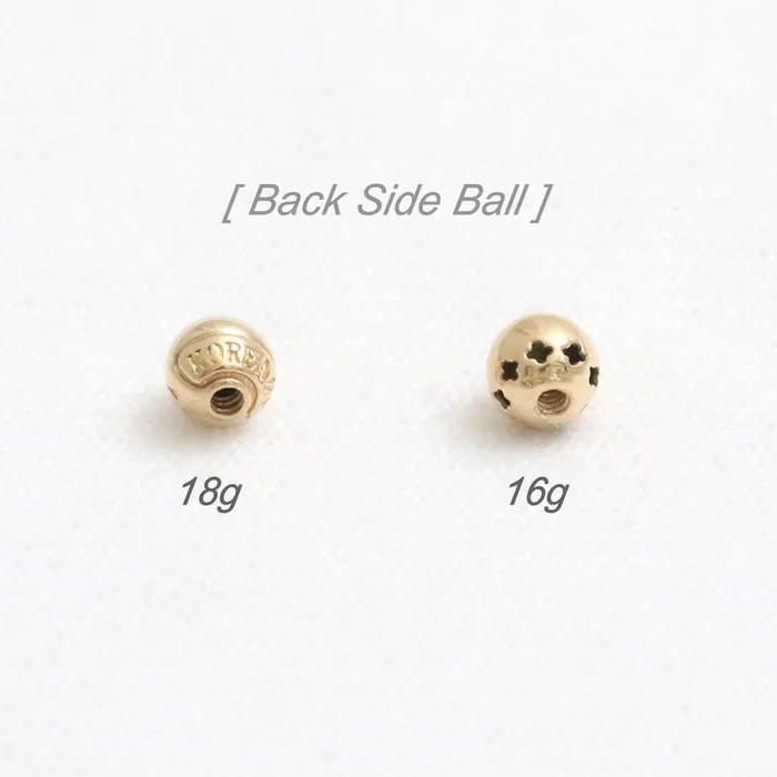 from J Shop Earrings 5mm CZ Bezel Ear Piercing