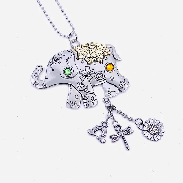 GANZ Charm Necklaces Elephant Car Charm