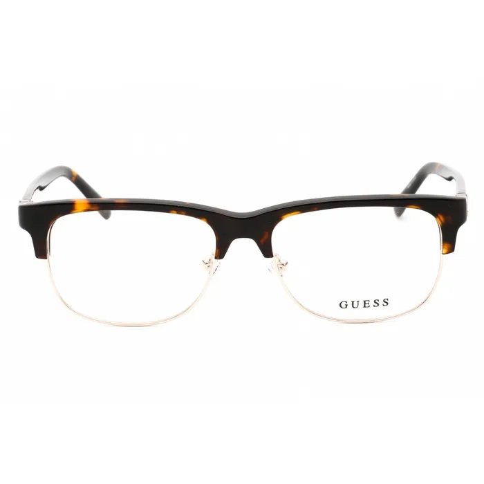 Guess Mens Eyeglasses Clear Demo Lens Dark Havana Rectangular Frame GU50081 052 GUESS Rings