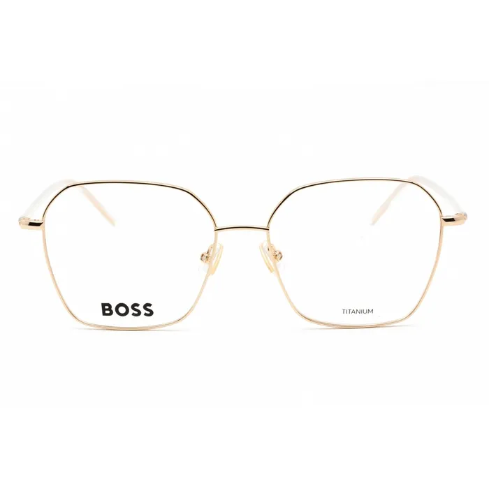 Hugo Boss Hugo Boss Womens Eyeglasses Rose Gold Metal Rectangular Frame BOSS 1398 0000 00 Earrings
