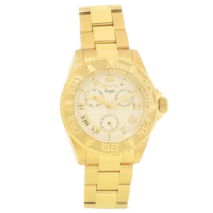 Invicta Bracelets Invicta 17524 Womens Angel Gold Tone Dial Yellow Gold Steel Bracelet Watch Invicta Bracelets Invicta 17524 Womens Angel Gold Tone Dial Yellow Gold Steel Bracelet Watch