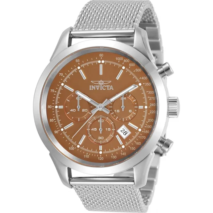 Invicta Bracelets Invicta Mens Chronograph Watch Speedway Brown Dial Mesh Bracelet 31294 Invicta Bracelets Invicta Mens Chronograph Watch Speedway Brown Dial Mesh Bracelet 31294
