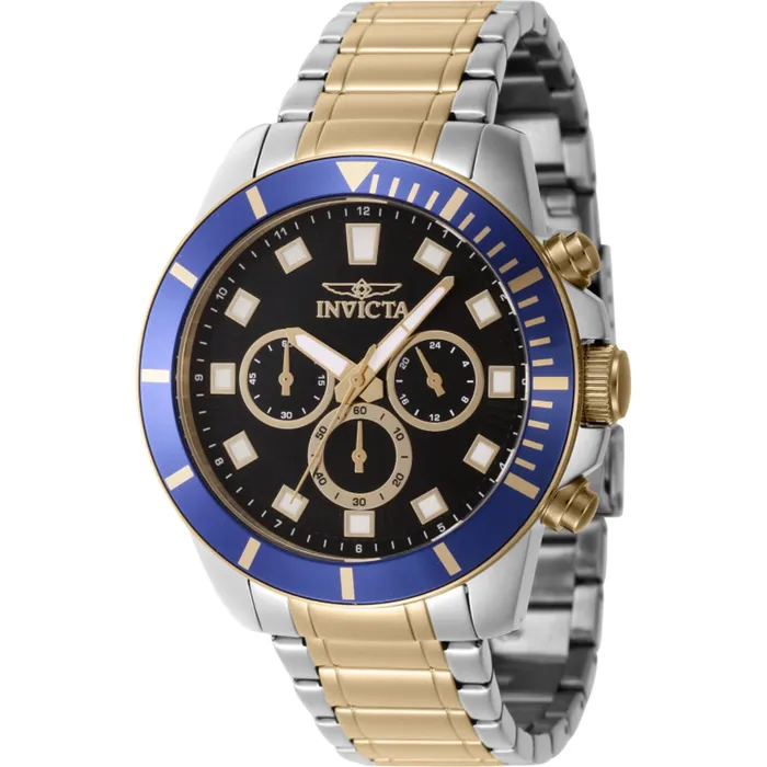 Invicta Bracelets Invicta Mens Watch Pro Diver Chronograph Black Dial Two Tone Steel Bracelet 46047 Invicta Bracelets Invicta Mens Watch Pro Diver Chronograph Black Dial Two Tone Steel Bracelet 46047