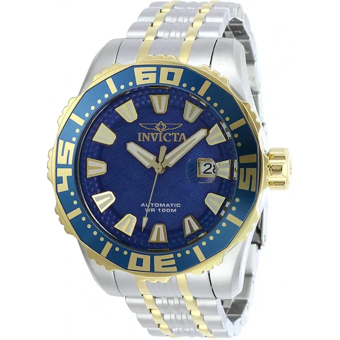 Invicta Mens Automatic Watch Pro Diver Blue Dial Two Tone Bracelet 30293 Invicta Bracelets Invicta Mens Automatic Watch Pro Diver Blue Dial Two Tone Bracelet 30293 Invicta Bracelets