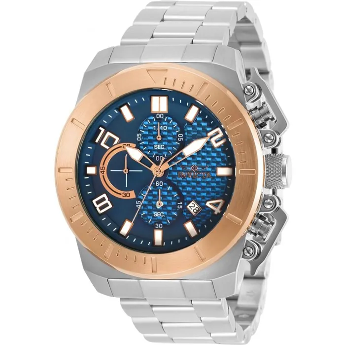 Invicta Mens Chrono Watch Pro Diver Rose Gold Bezel Silver Tone Bracelet 30758 Invicta Bracelets Invicta Mens Chrono Watch Pro Diver Rose Gold Bezel Silver Tone Bracelet 30758 Invicta Bracelets