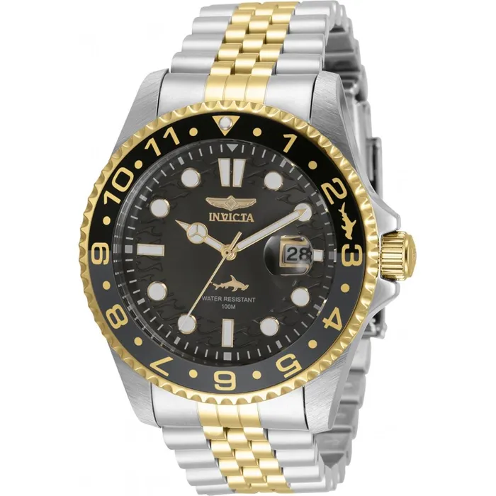 Invicta Mens Japanese Quartz Watch Pro Diver Black Dial Two Tone Bracelet 35131 Invicta Bracelets Invicta Mens Japanese Quartz Watch Pro Diver Black Dial Two Tone Bracelet 35131 Invicta Bracelets