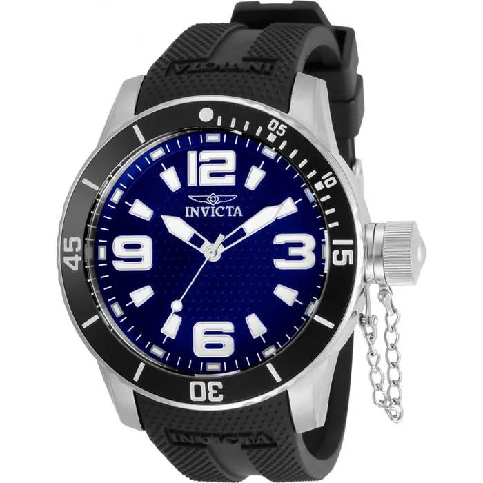 Invicta Mens Quartz Watch Specialty Blue Dial Black Rubber Strap 30698 Invicta Watches Invicta Mens Quartz Watch Specialty Blue Dial Black Rubber Strap 30698 Invicta Watches