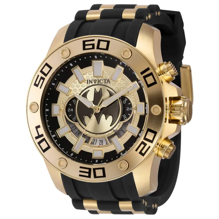 Invicta Rings Invicta Mens Chronograph Watch DC Comics Batman Gold Tone and Black Dial 43597 Invicta Rings Invicta Mens Chronograph Watch DC Comics Batman Gold Tone and Black Dial 43597