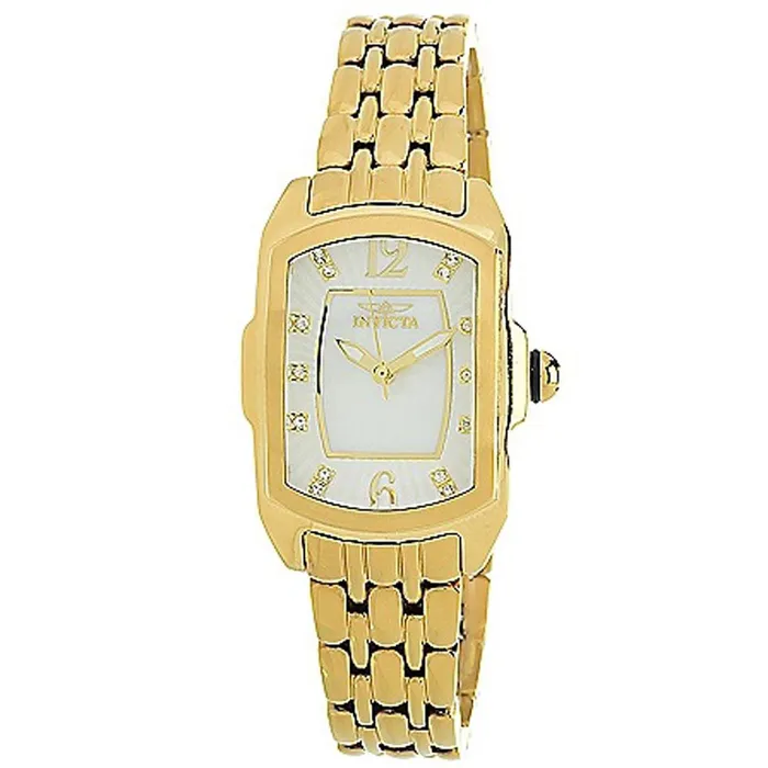Invicta Womens Quartz Watch Lupah White MOP Dial Yellow Gold Bracelet 39766 Invicta Bracelets Invicta Womens Quartz Watch Lupah White MOP Dial Yellow Gold Bracelet 39766 Invicta Bracelets
