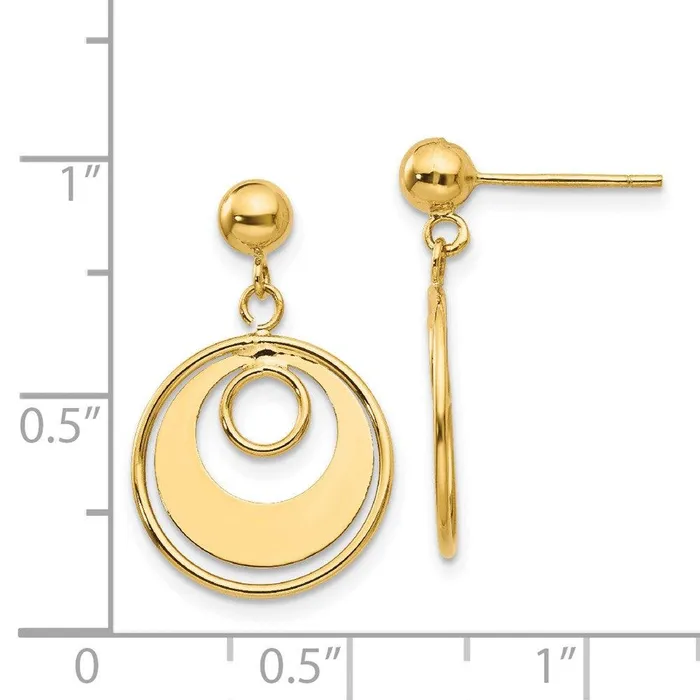 Jewelry 14k Circle Post Earrings Earrings Jewelry 14k Circle Post Earrings Earrings