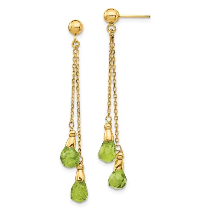 Jewelry Earrings 14k Peridot Dangle Earrings