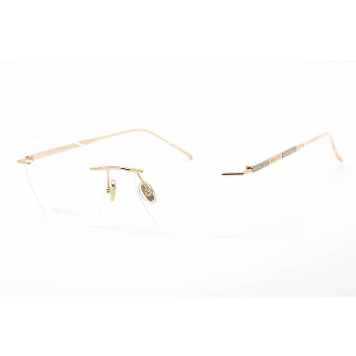 Jimmy Choo Womens Eyeglasses Rimless Gold Silver Metal Shield Frame JC363 083I 00 Jimmy Choo Earrings Jimmy Choo Womens Eyeglasses Rimless Gold Silver Metal Shield Frame JC363 083I 00 Jimmy Choo Earrings
