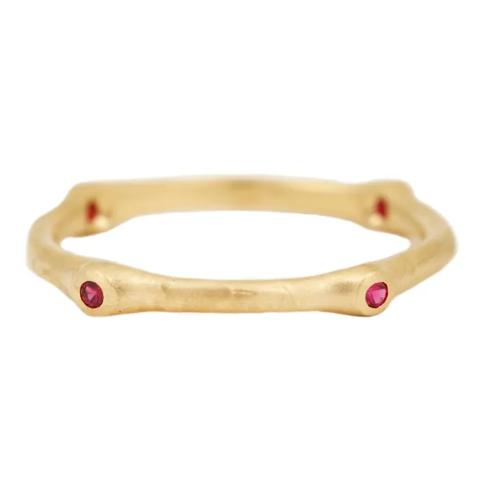 Johnny Ninos Rings Petite Ruby Stacking Ring
