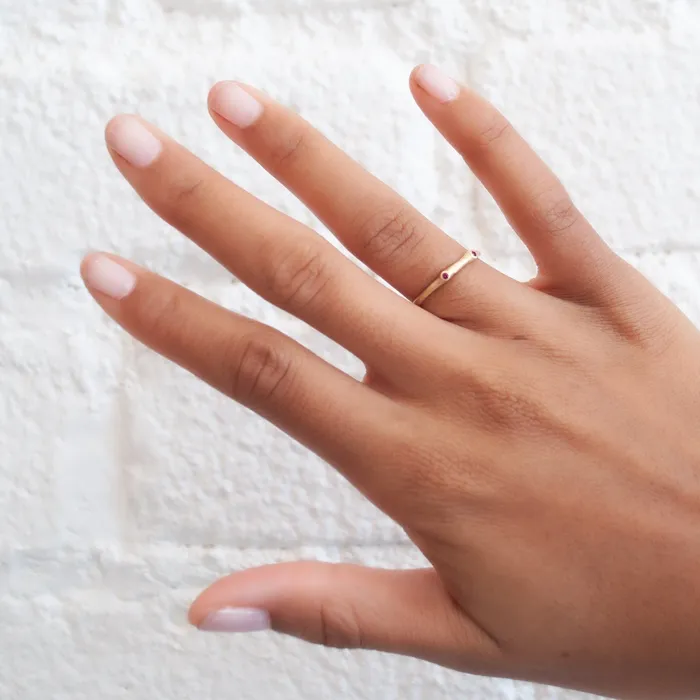 Johnny Ninos Rings Petite Ruby Stacking Ring