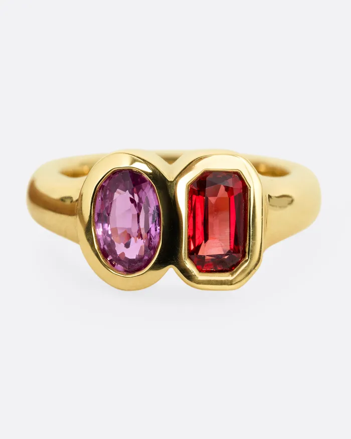 KATHRYN BENTLEY Rings Sapphire Toi et Moi Ring