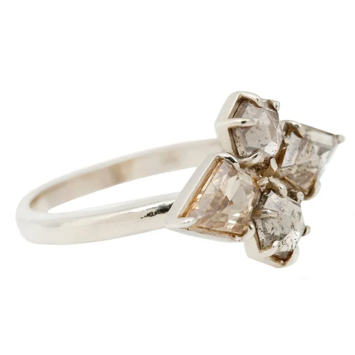 Lauren Wolf Jewelry Rings Flying Four Diamond Ring Lauren Wolf Jewelry Rings Flying Four Diamond Ring