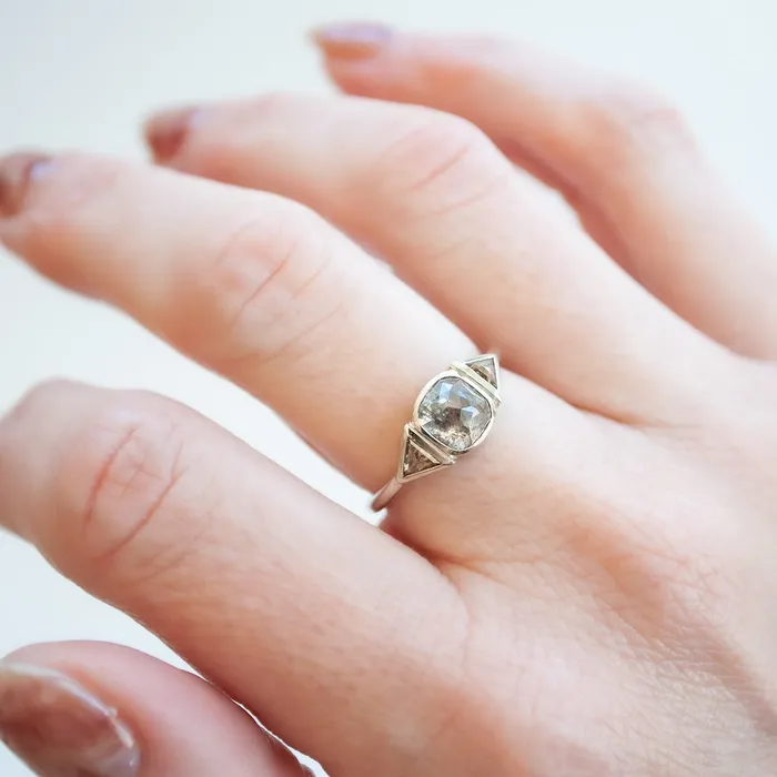 Lauren Wolf Jewelry Rings Gray Dune Diamond Ring