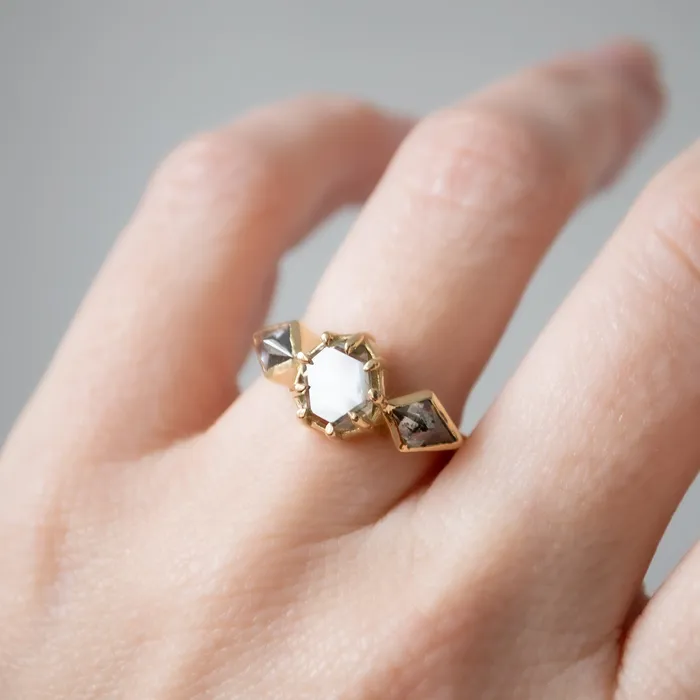 Lauren Wolf Jewelry Rings Macle Diamond Tempest Ring