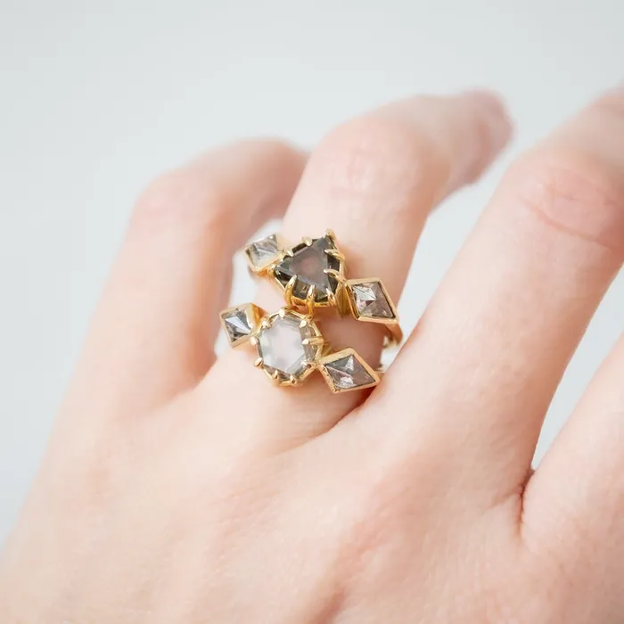 Lauren Wolf Jewelry Rings Macle Diamond Tempest Ring