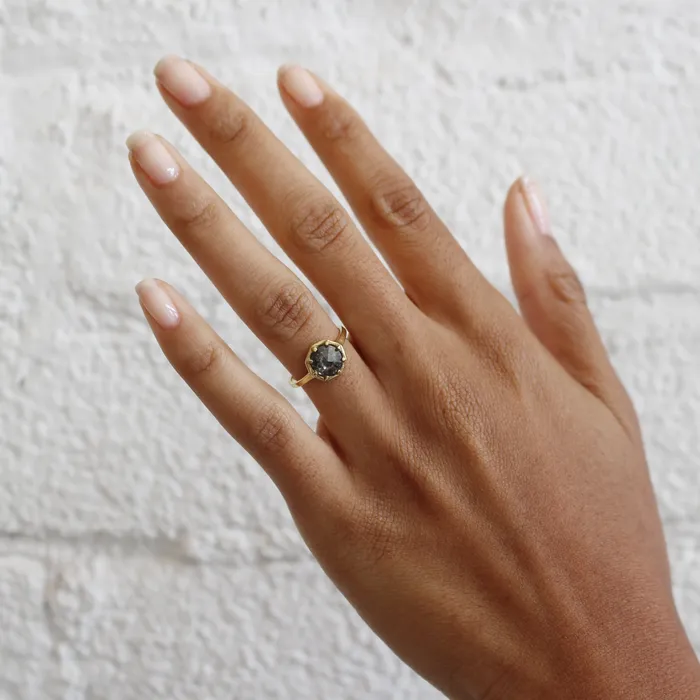 Lauren Wolf Jewelry Rings Point Up Diamond Solitaire Ring