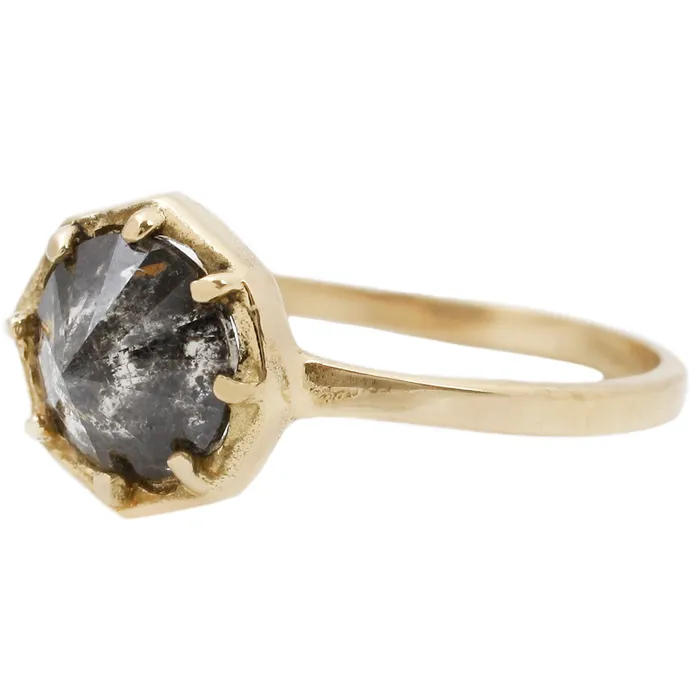 Lauren Wolf Jewelry Rings Point Up Diamond Solitaire Ring