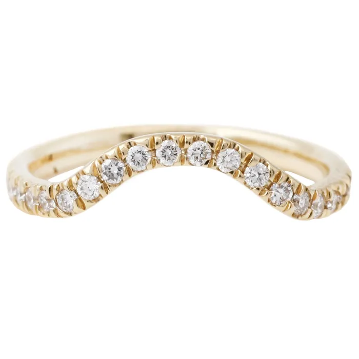 Lauren Wolf Jewelry Rings White Diamond Nesting Band