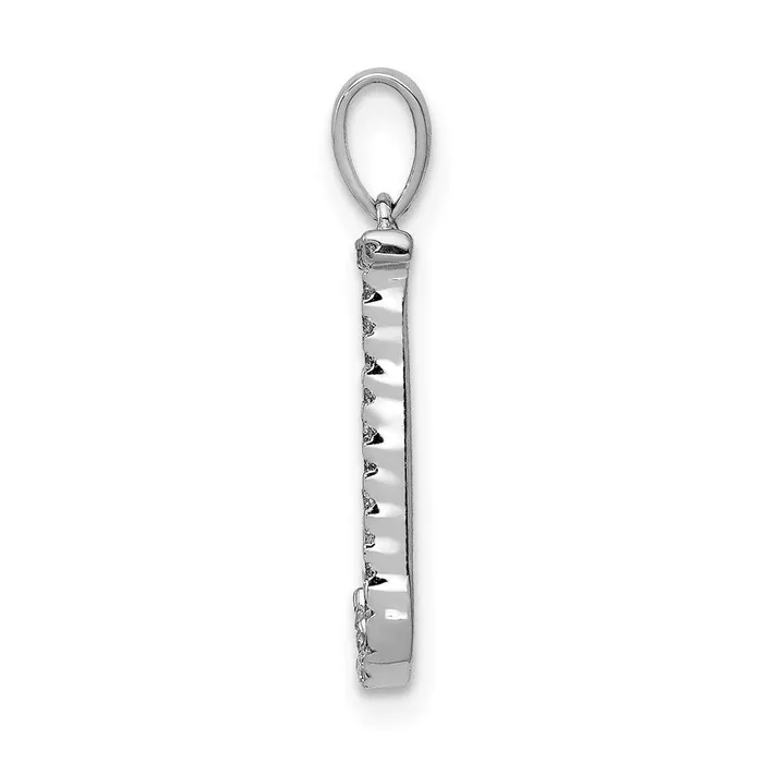 Necklaces 14k White Gold Diamond Initial J Pendant Jewelry Necklaces 14k White Gold Diamond Initial J Pendant Jewelry