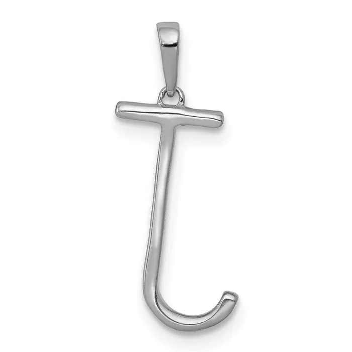 Necklaces 14k White Gold Diamond Initial J Pendant Jewelry Necklaces 14k White Gold Diamond Initial J Pendant Jewelry
