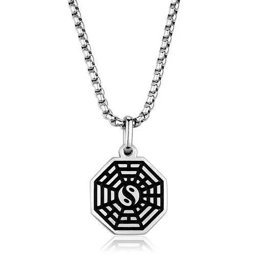 Necklaces Alamode TK1981 High polished no plating Stainless Steel Necklace with No Stone Necklaces Alamode TK1981 High polished no plating Stainless Steel Necklace with No Stone