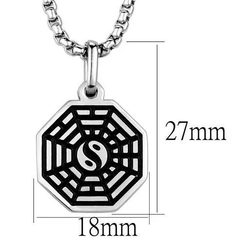Necklaces Alamode TK1981 High polished no plating Stainless Steel Necklace with No Stone
