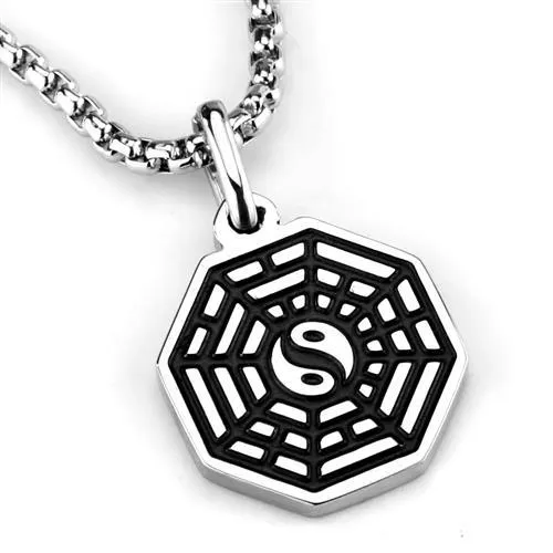 Necklaces Alamode TK1981 High polished no plating Stainless Steel Necklace with No Stone