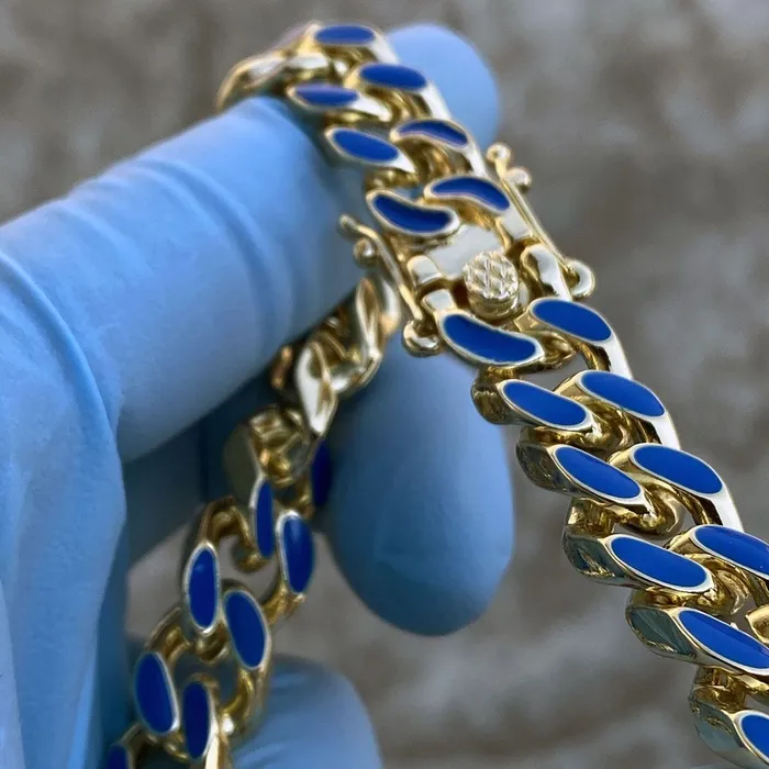 Necklaces Bling Cartel Admin 14K Gold Plated 20 Blue Cuban Link Chain Necklace Necklaces Bling Cartel Admin 14K Gold Plated 20 Blue Cuban Link Chain Necklace