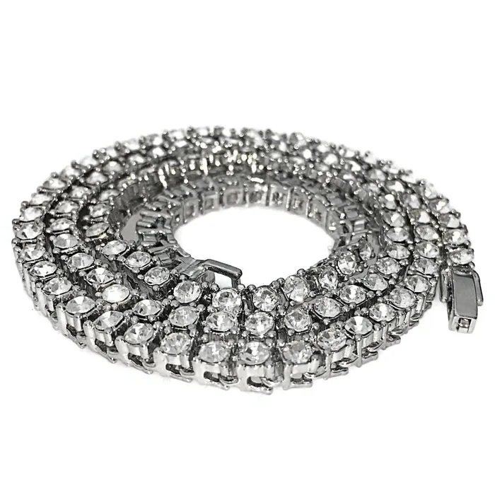 Necklaces OneRow Silver Tone Iced Tennis Chain Necklace 6MM 20 Bling Cartel Admin Necklaces OneRow Silver Tone Iced Tennis Chain Necklace 6MM 20 Bling Cartel Admin