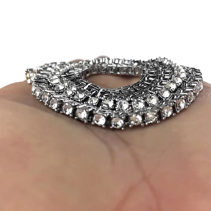 Necklaces OneRow Silver Tone Iced Tennis Chain Necklace 6MM 20 Bling Cartel Admin Necklaces OneRow Silver Tone Iced Tennis Chain Necklace 6MM 20 Bling Cartel Admin