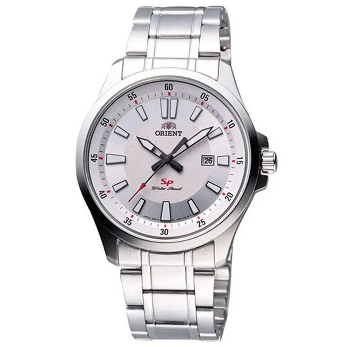 Orient UNE1004W Mens SP Silver Dial Stainless Steel Bracelet Watch Orient Bracelets Orient UNE1004W Mens SP Silver Dial Stainless Steel Bracelet Watch Orient Bracelets