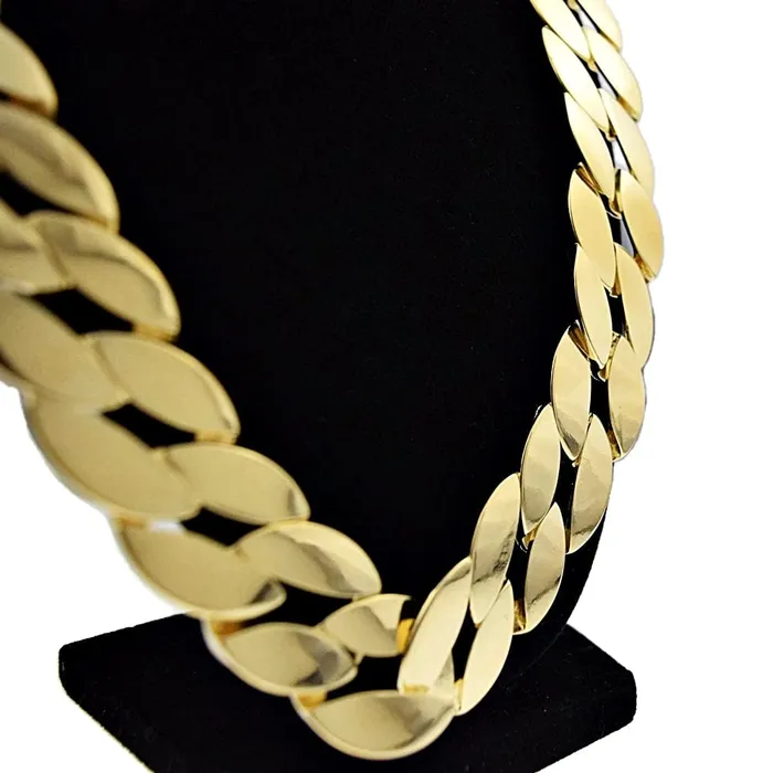 PreStyled Sets Bling Cartel Admin Huge Gold Finish Flat Cuban Link Chain 30 x 25MM Thick PreStyled Sets Bling Cartel Admin Huge Gold Finish Flat Cuban Link Chain 30 x 25MM Thick