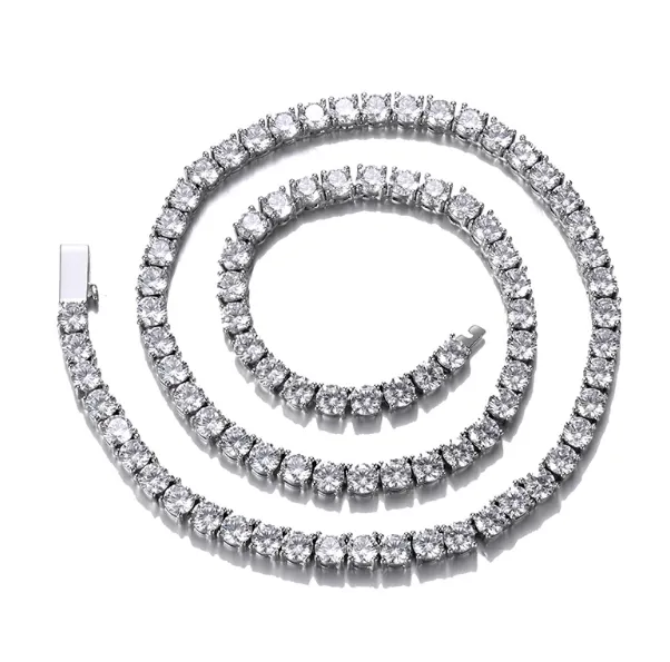 PreStyled Sets VVS Jewelry VVS Jewelry 18K Gold Prong Cuban Chain Tennis Chain Bundle