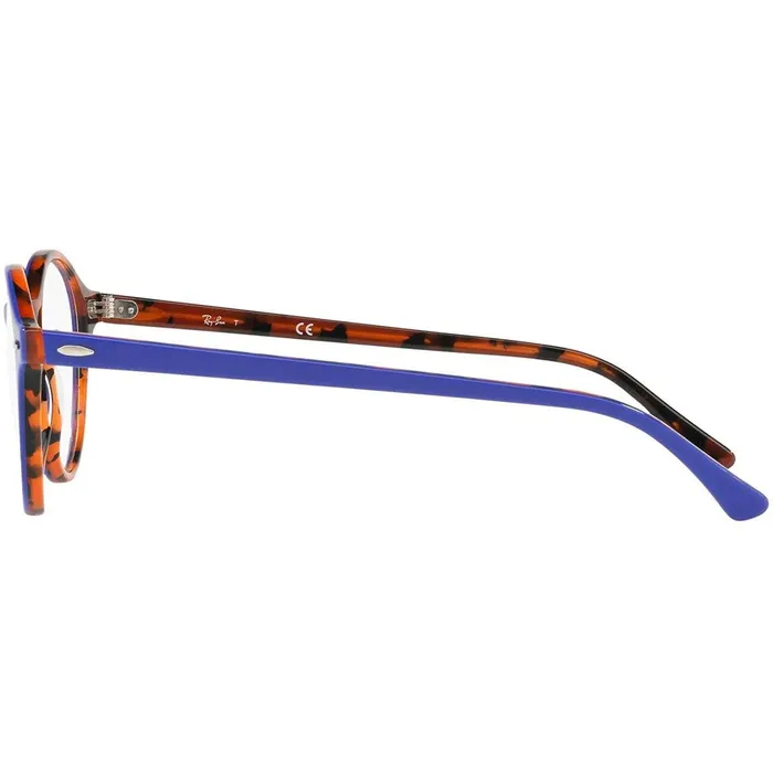 Ray Ban Mens Eyeglasses Violet Havana Orange Round Frame 0RX711857164819140 Ray Ban Rings